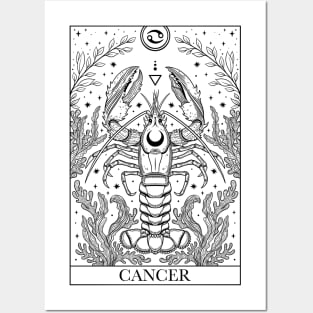 Zodiac sign tarot card Cancer Posters and Art